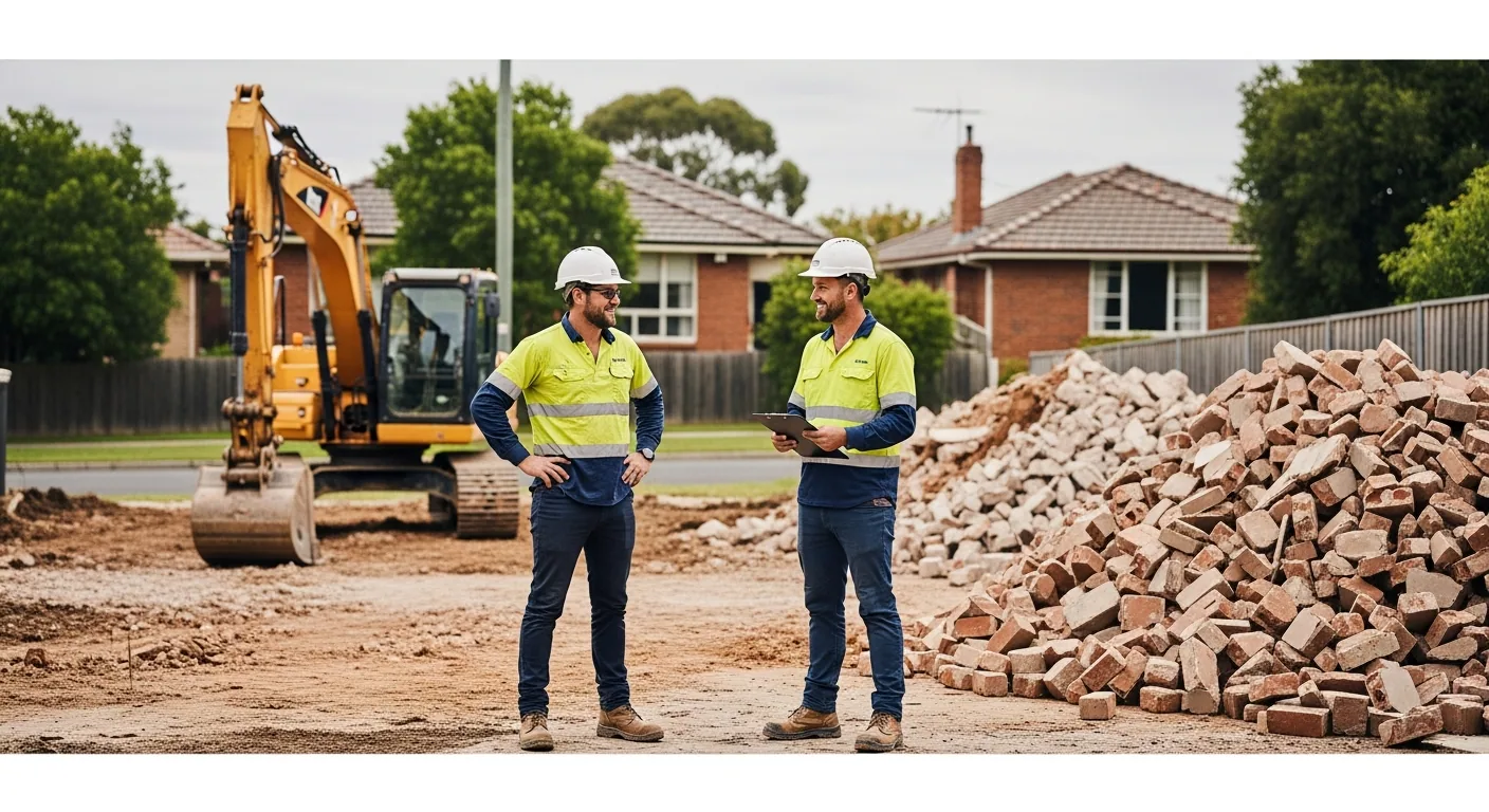 Glen Waverley Demolition team at work in Glen Waverley